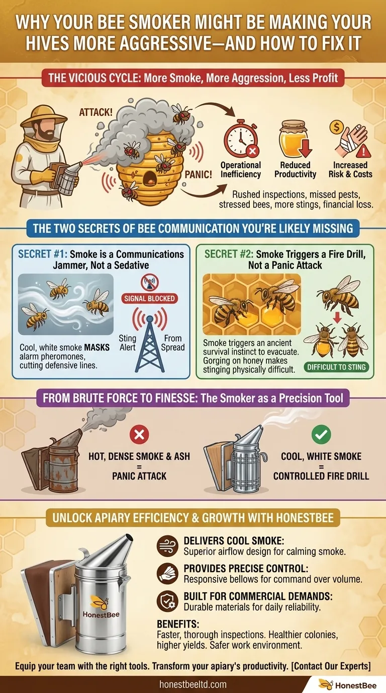 Why Your Bee Smoker Might Be Making Your Hives More Aggressive—And How to Fix It Visual Guide