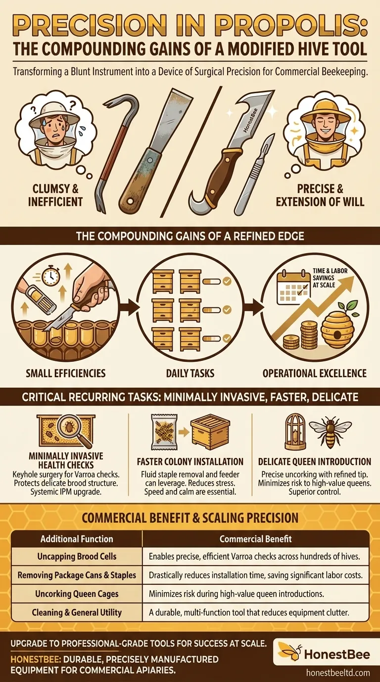 La précision dans la propolis : les gains cumulés d'un outil de ruche modifié Guide Visuel