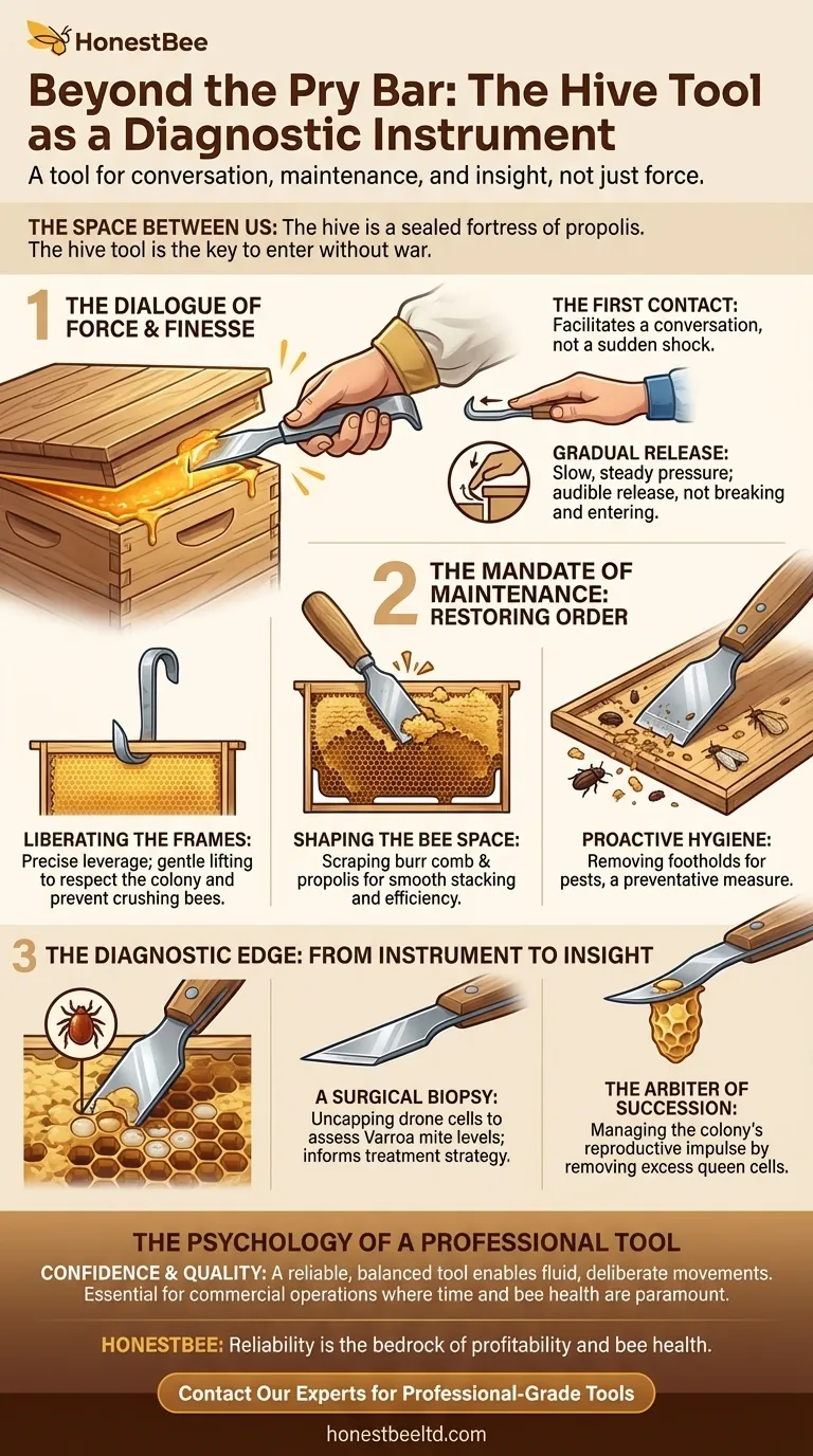 Beyond the Pry Bar: The Hive Tool as a Diagnostic Instrument Visual Guide