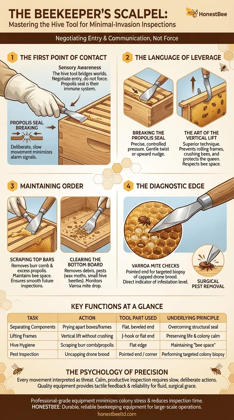 The Beekeeper's Scalpel: Mastering the Hive Tool for Minimal-Invasion Inspections Visual Guide