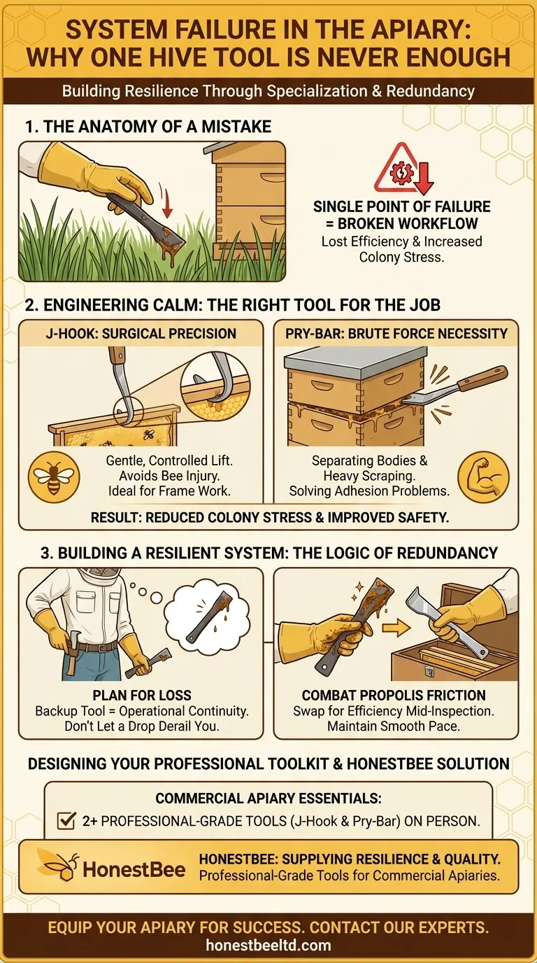 System Failure in the Apiary: Why One Hive Tool is Never Enough Visual Guide