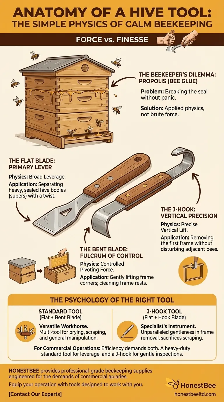 Anatomy of a Hive Tool: The Simple Physics of Calm Beekeeping Visual Guide