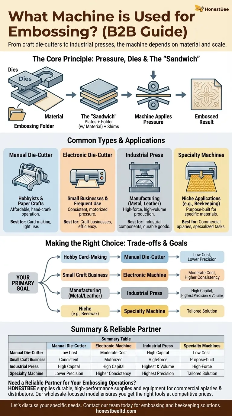 Quale macchina viene utilizzata per la goffratura? Una guida per artigiani e utenti industriali Guida Visiva