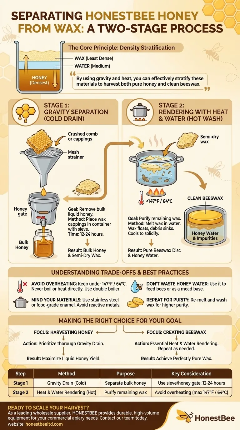 꿀과 밀랍을 분리하는 방법은 무엇인가요? 최대 수확량을 위한 2단계 공정 시각적 가이드