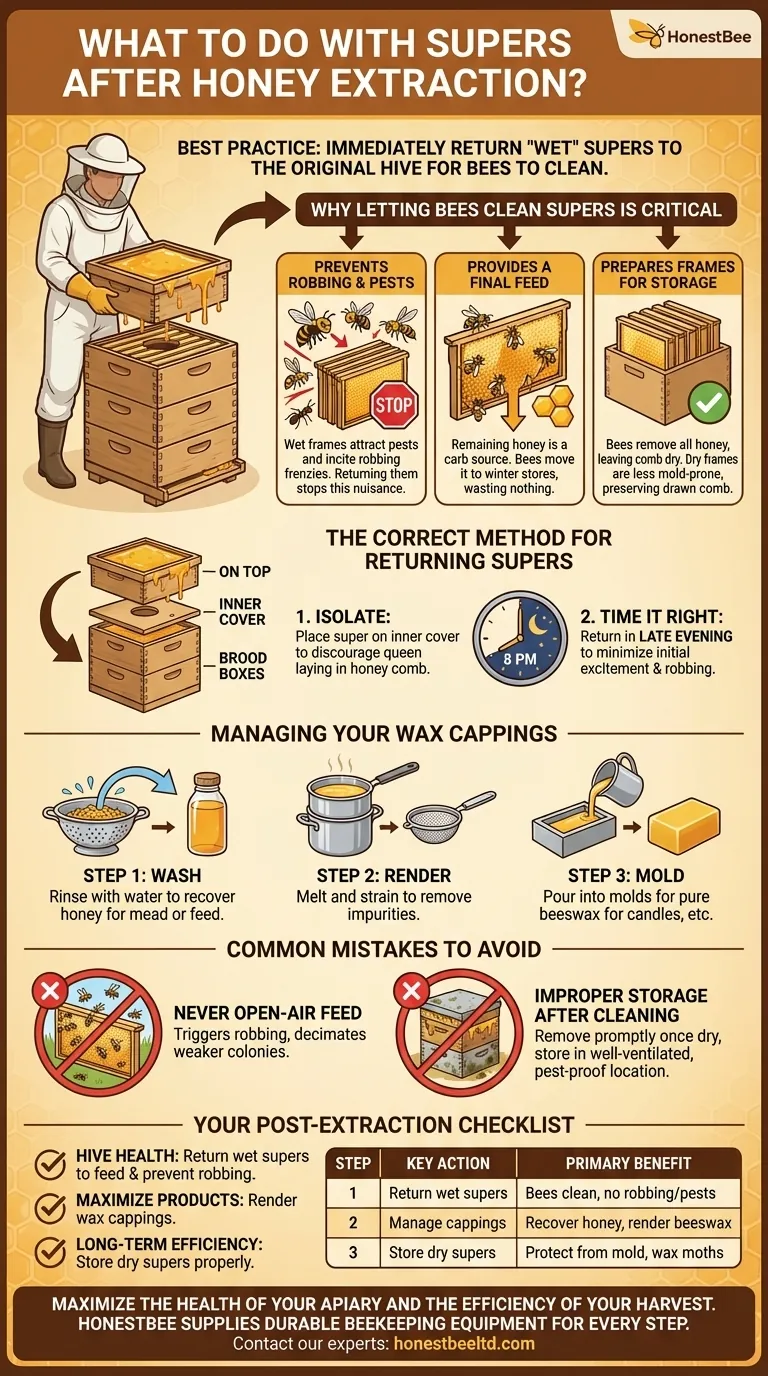 What to do with supers after honey extraction? A Complete Guide to Protecting Hive Health Visual Guide