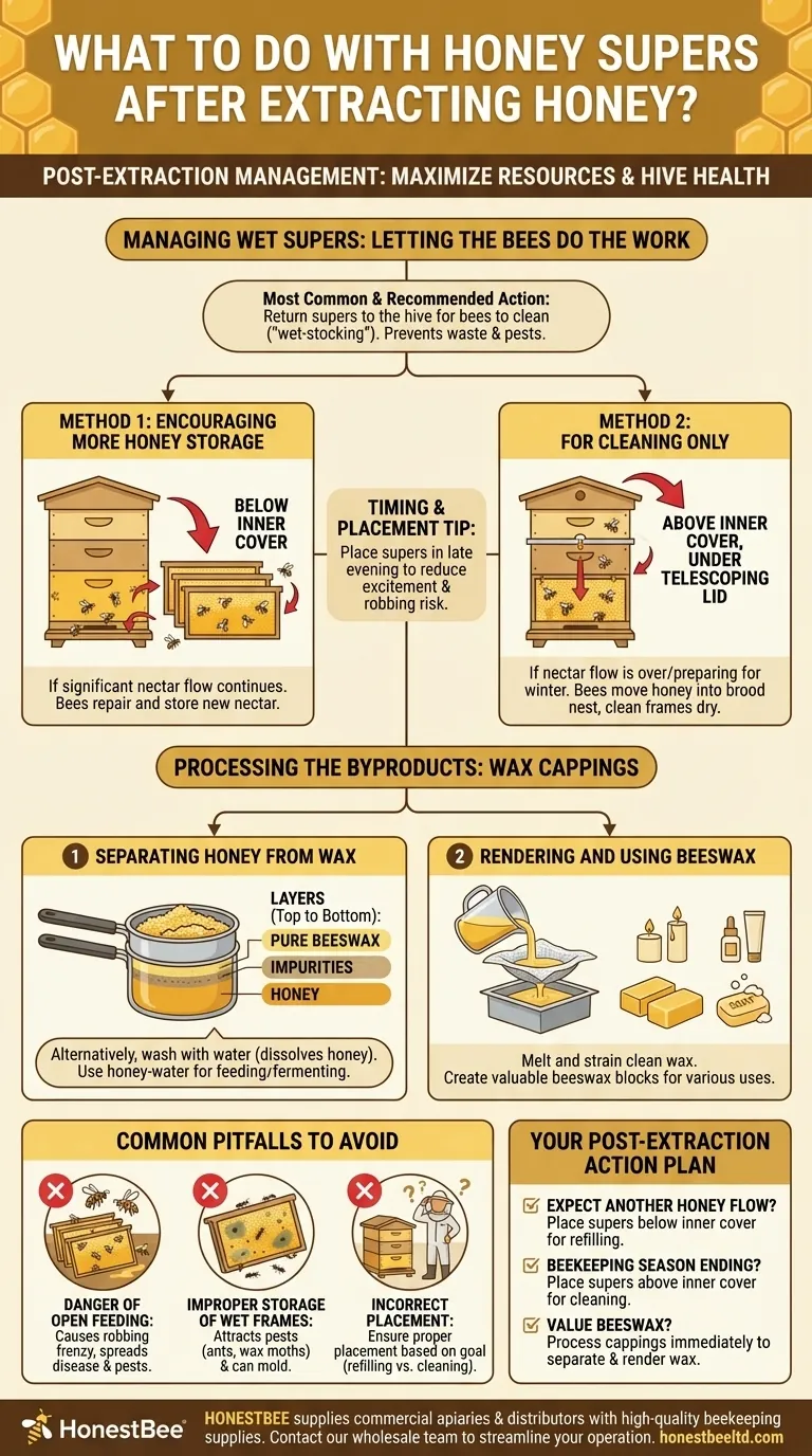 Cosa fare con i melari pieni dopo l'estrazione del miele? Una guida per una gestione efficiente post-raccolta Guida Visiva