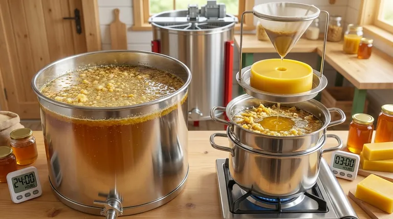 蜜蝋が蜂蜜から分離するまでにかかる時間はどれくらいですか?効率的な採集のためのガイド