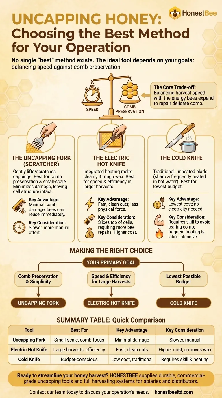 给蜂蜜去盖蜡的最佳方法是什么？速度与巢脾保护指南 图解指南