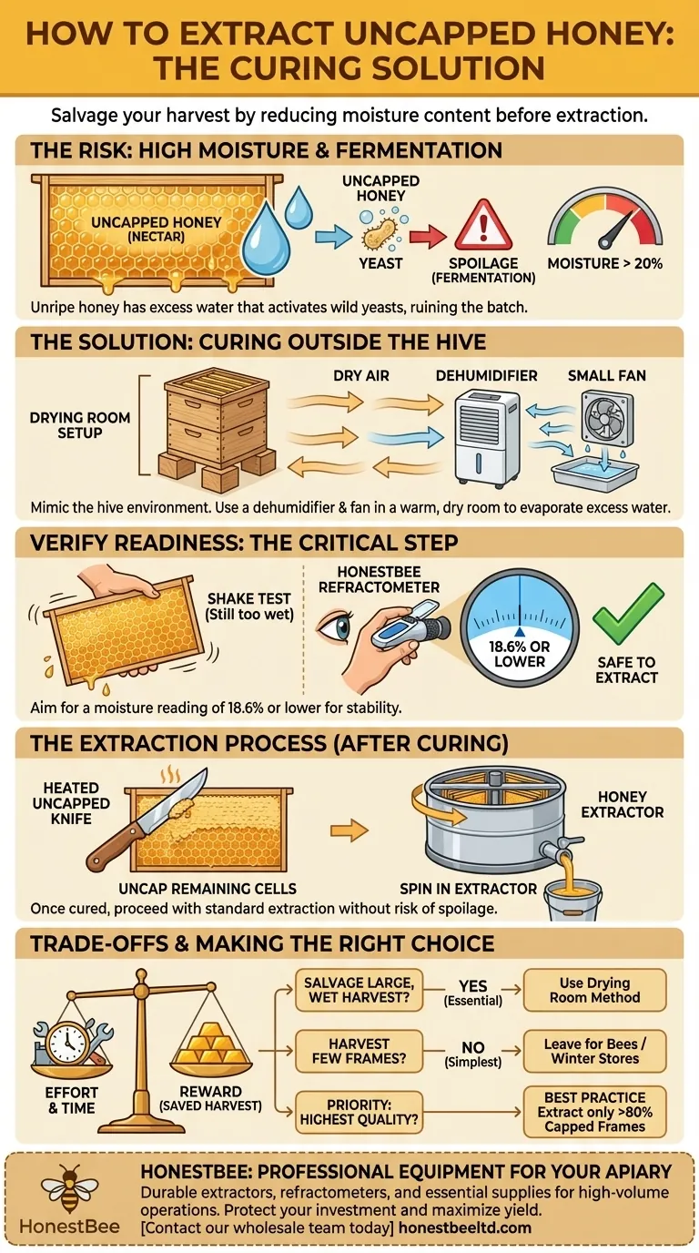 How to extract uncapped honey? Salvage Your Harvest and Prevent Fermentation Visual Guide