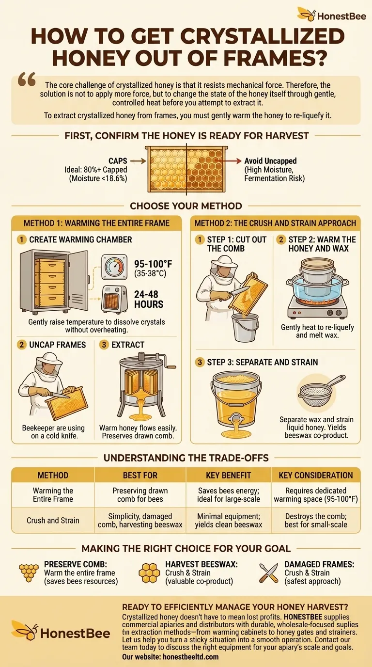 Come estrarre il miele cristallizzato dai telaini? Recupera il tuo raccolto con un leggero riscaldamento Guida Visiva
