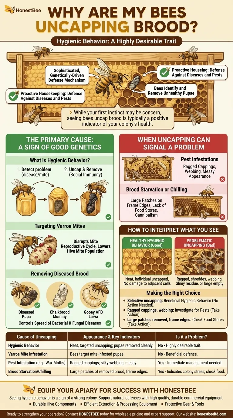Pourquoi mes abeilles décapsulent-elles le couvain ? C'est souvent un signe de comportement sain et hygiénique Guide Visuel