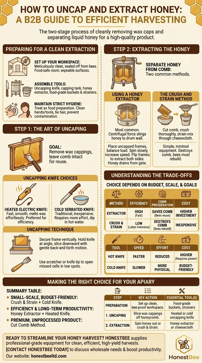 Como destampar e extrair mel? Um Guia do Apicultor para uma Colheita Limpa e Eficiente Guia Visual