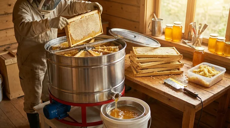 How to get honey out of a frame? Choose Between Crush & Strain or Centrifugal Extraction