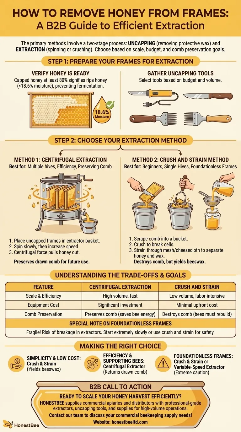 How to remove honey from frames? Master the Uncapping and Extraction Process Visual Guide