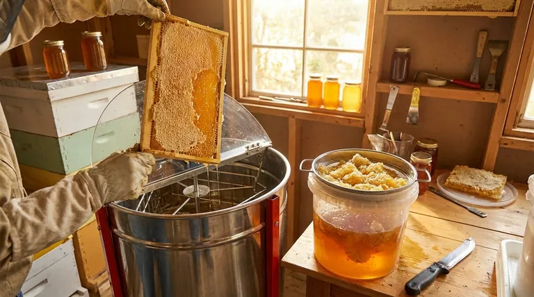 벌집에서 꿀을 제거하는 방법? 밀랍 덮개 제거 및 추출 과정 마스터하기