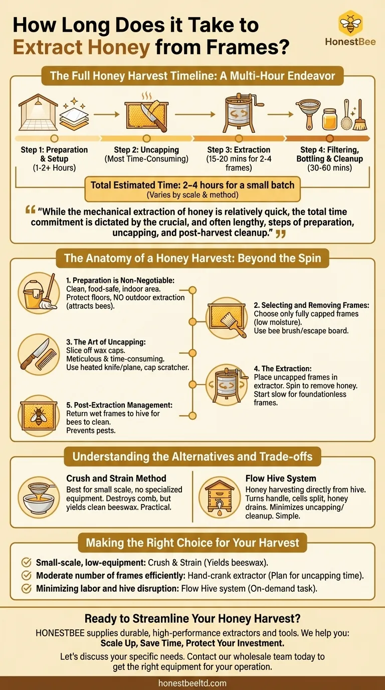 벌집에서 꿀을 추출하는 데 얼마나 걸릴까요? 효율적으로 수확을 계획하세요 시각적 가이드
