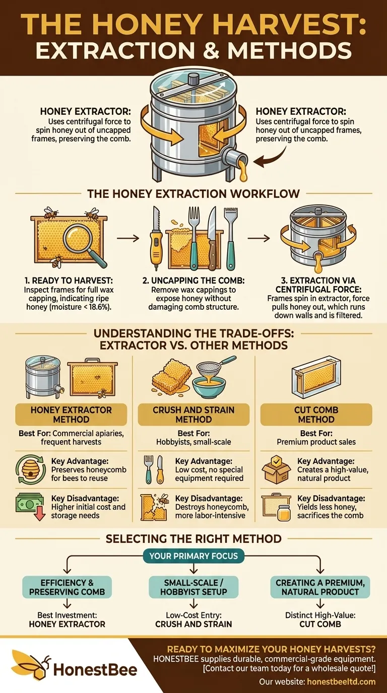 벌집에서 꿀을 제거하는 데 사용되는 기계는 무엇인가요? 꿀 추출기에 대한 완벽 가이드 시각적 가이드