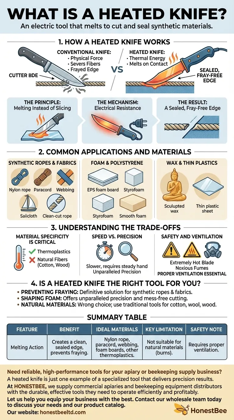 Qu'est-ce qu'un couteau chauffant ? Coupez et scellez les matériaux synthétiques avec précision Guide Visuel