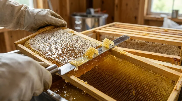 양봉에서 뚜껑 따개(uncapping knife)는 어디에 사용되나요? 깨끗하고 효율적인 꿀 수확에 필수적입니다