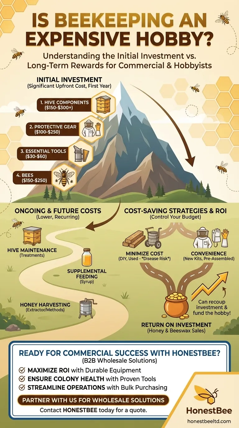 L'apicoltura è un hobby costoso? Un chiaro riepilogo dei costi iniziali e dei risparmi Guida Visiva