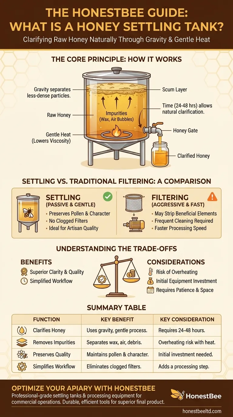 꿀 침전조는 무엇에 사용됩니까? 생꿀을 자연적으로 맑게 하고 품질을 보존하는 방법 시각적 가이드