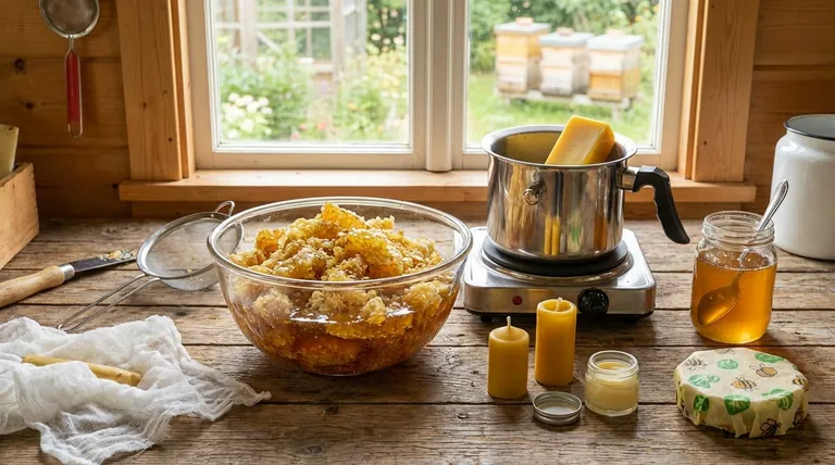 Que faire des opercules de miel ? Transformez un simple sous-produit en miel de qualité supérieure et en cire d'abeille pure