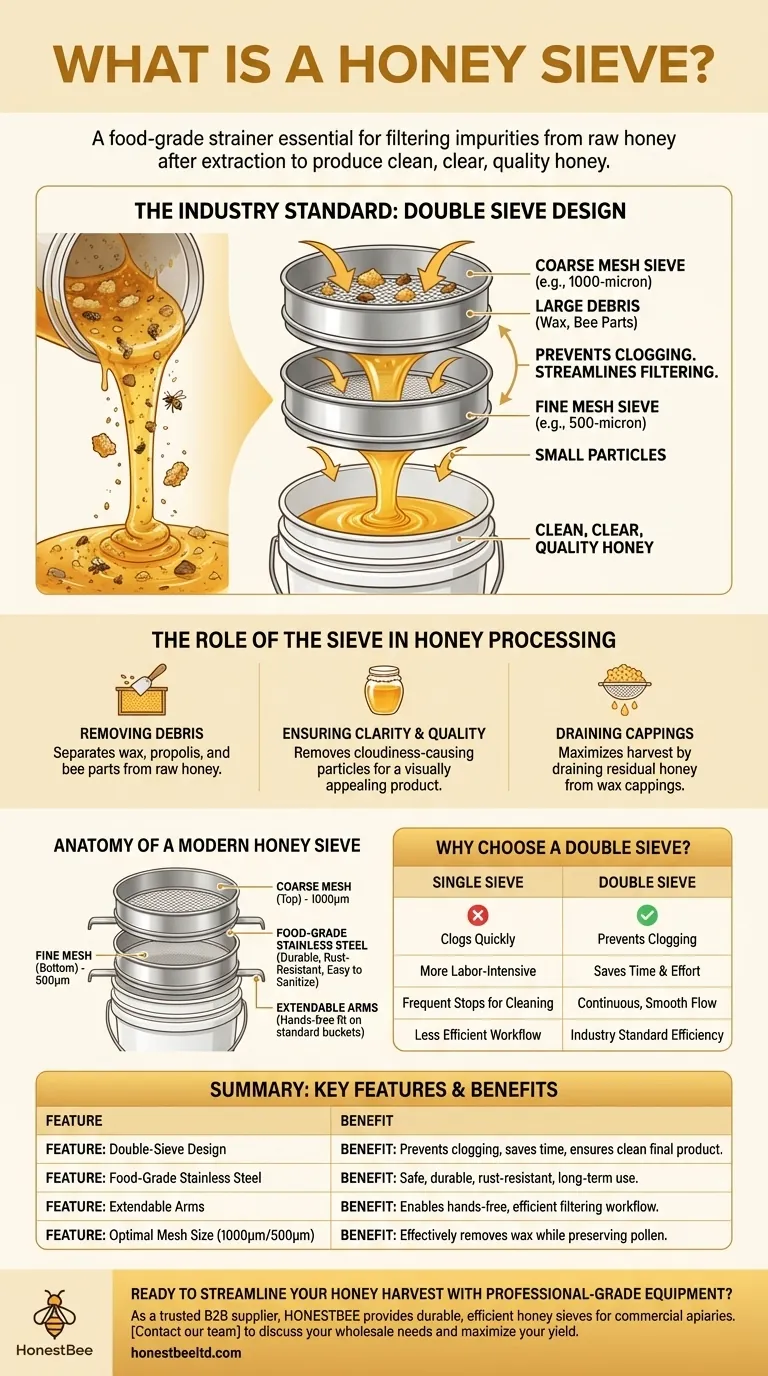 Was ist ein Honigsieb? Der Schlüssel zu sauberem, hochwertigem Honig für Ihren Bienenstand Visuelle Anleitung