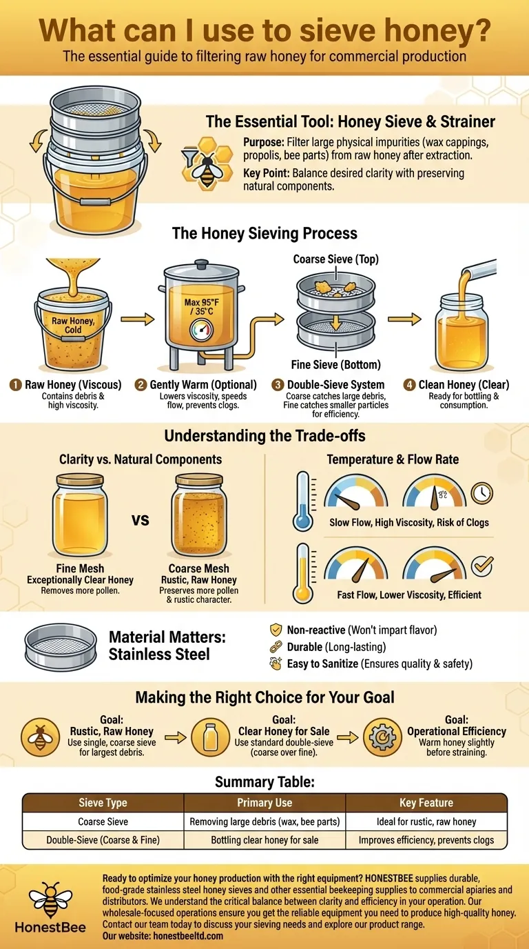 Что можно использовать для процеживания меда? Важнейший инструмент для получения чистого, высококачественного меда Визуальное руководство