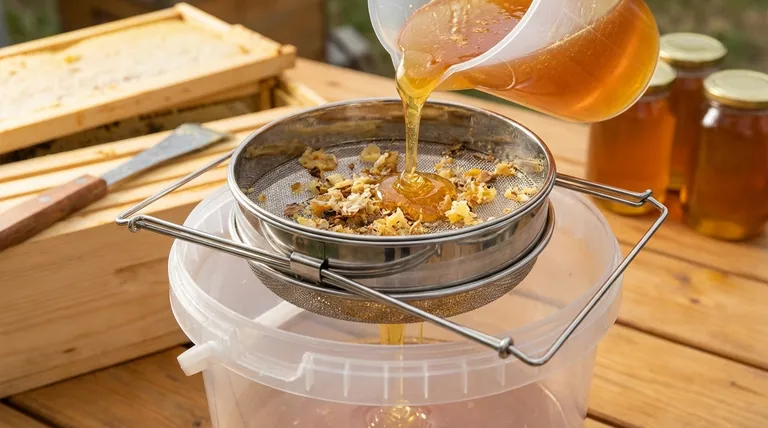 꿀을 거르는 데 어떤 크기의 망을 사용해야 할까요? 깨끗하고 가공되지 않은 꿀을 위한 2단계 시스템 마스터하기