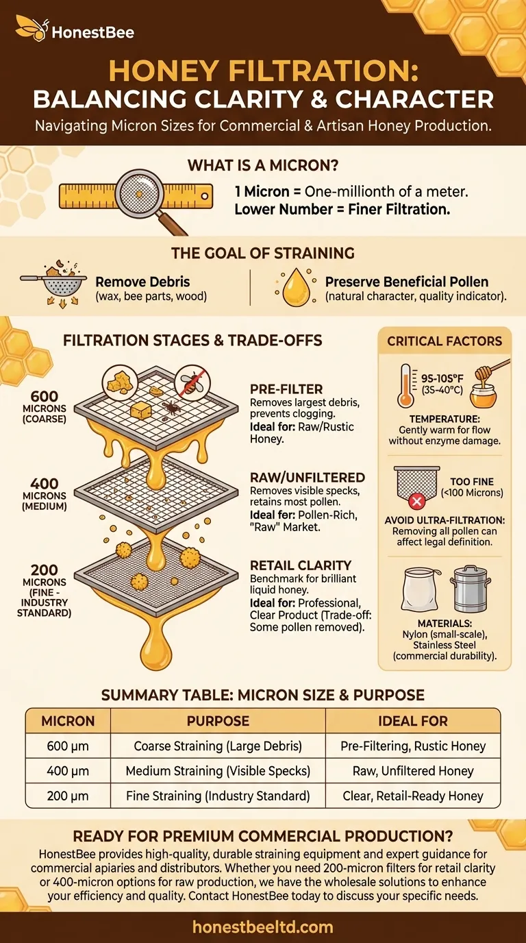 Quantos mícrons são necessários para coar o mel? Alcance a Clareza e Qualidade Perfeitas Guia Visual