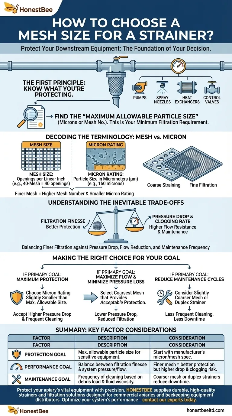 Comment choisir la taille de maille d'une crépine ? Équilibrer protection et performance Guide Visuel
