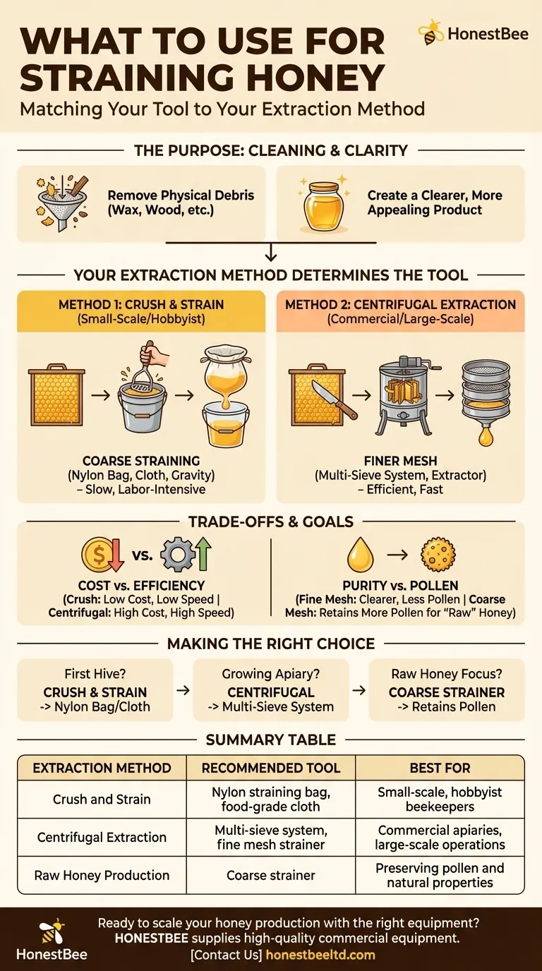 What can I use to strain honey? A Beekeeper's Guide to Choosing the Right Filter Visual Guide