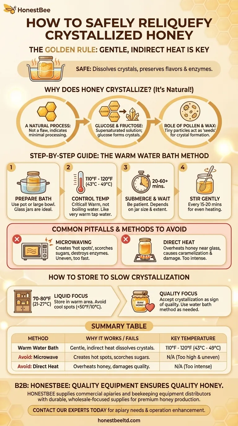 Comment rendre le miel cristallisé à nouveau liquide ? Le guide sûr et simple pour restaurer le miel liquide Guide Visuel