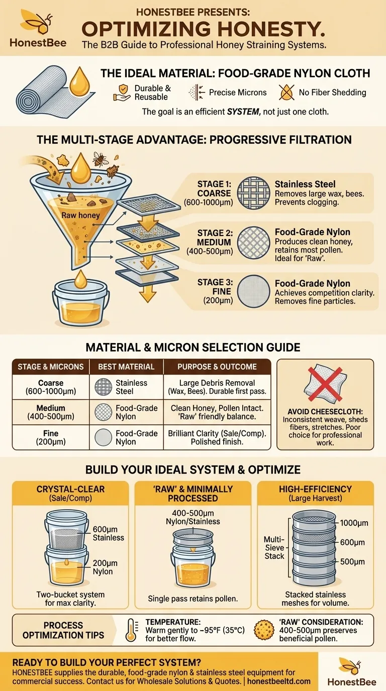 蜂蜜を濾過するのに最適な布は何ですか？適切な濾過システムで完璧な透明度を実現する ビジュアルガイド