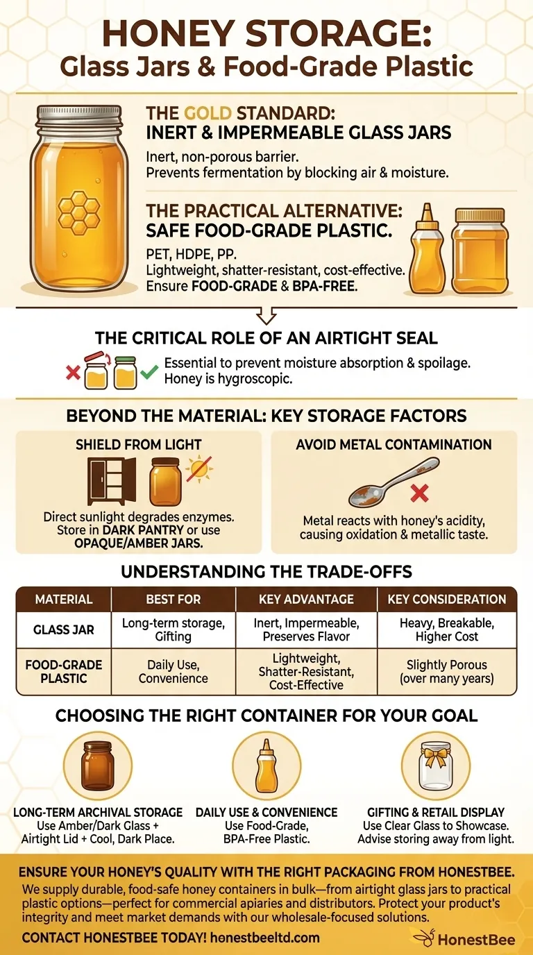 What is the best container for honey? Preserve Purity &amp; Flavor with the Right Choice Visual Guide