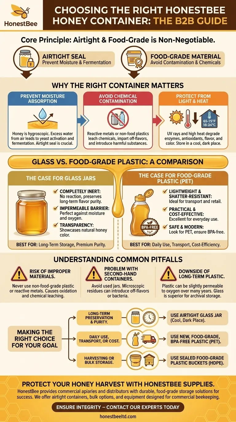 ¿En qué recipiente puedo guardar la miel? Elija el mejor para la pureza y la practicidad Guía Visual