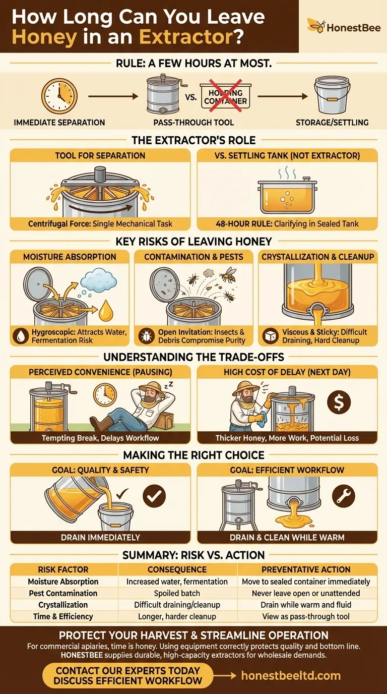 蜂蜜を抽出機に入れたままにしておける期間はどのくらいですか？収穫時の高価な品質損失を回避しましょう ビジュアルガイド