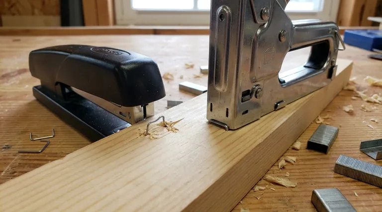 Can a normal stapler staple into wood? Use the Right Tool for a Secure Hold