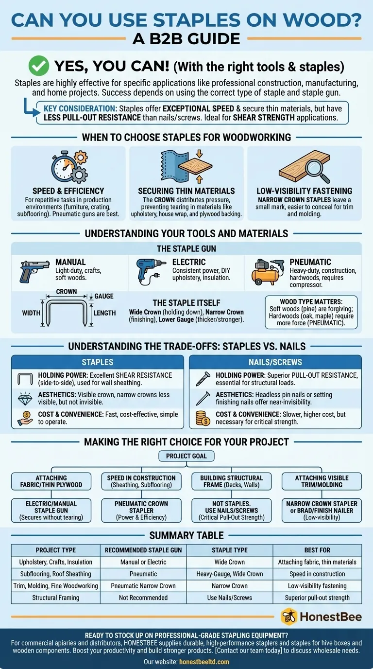¿Se pueden usar grapas en madera? Una guía para una sujeción más rápida y fuerte Guía Visual