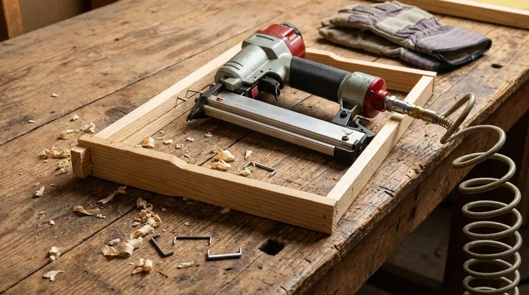 Uma grampeadora consegue penetrar na madeira? Combinando Potência, Grampo e Madeira para uma Fixação Segura