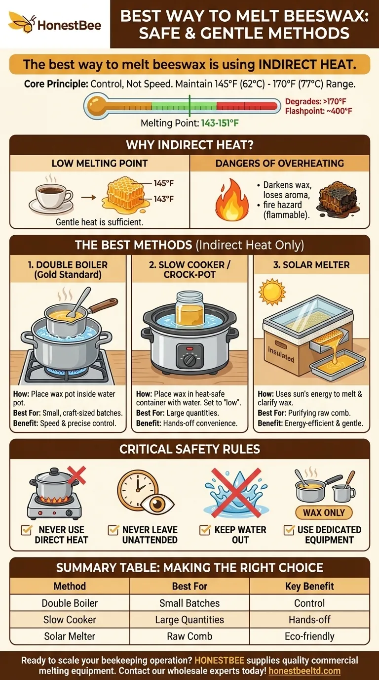 What is the best way to melt beeswax? Safely Preserve Quality with Indirect Heat Visual Guide