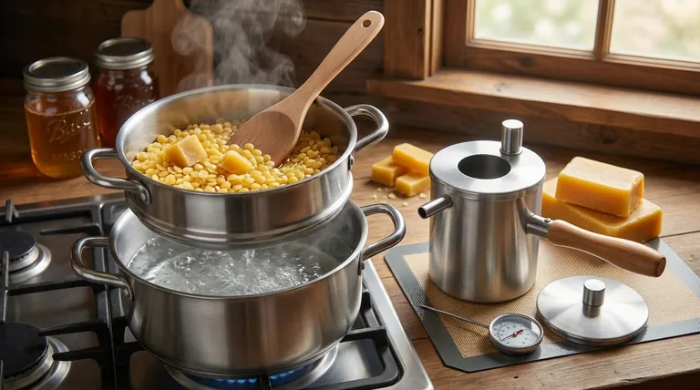 Will boiling water melt beeswax? How to Safely Melt Wax with a Double Boiler