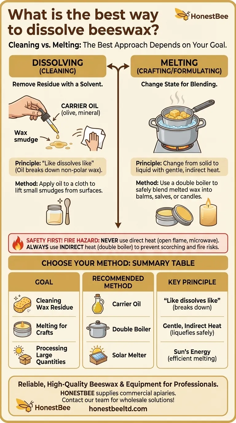 Quelle est la meilleure façon de dissoudre la cire d'abeille ? Choisissez la bonne méthode pour le nettoyage ou l'artisanat Guide Visuel