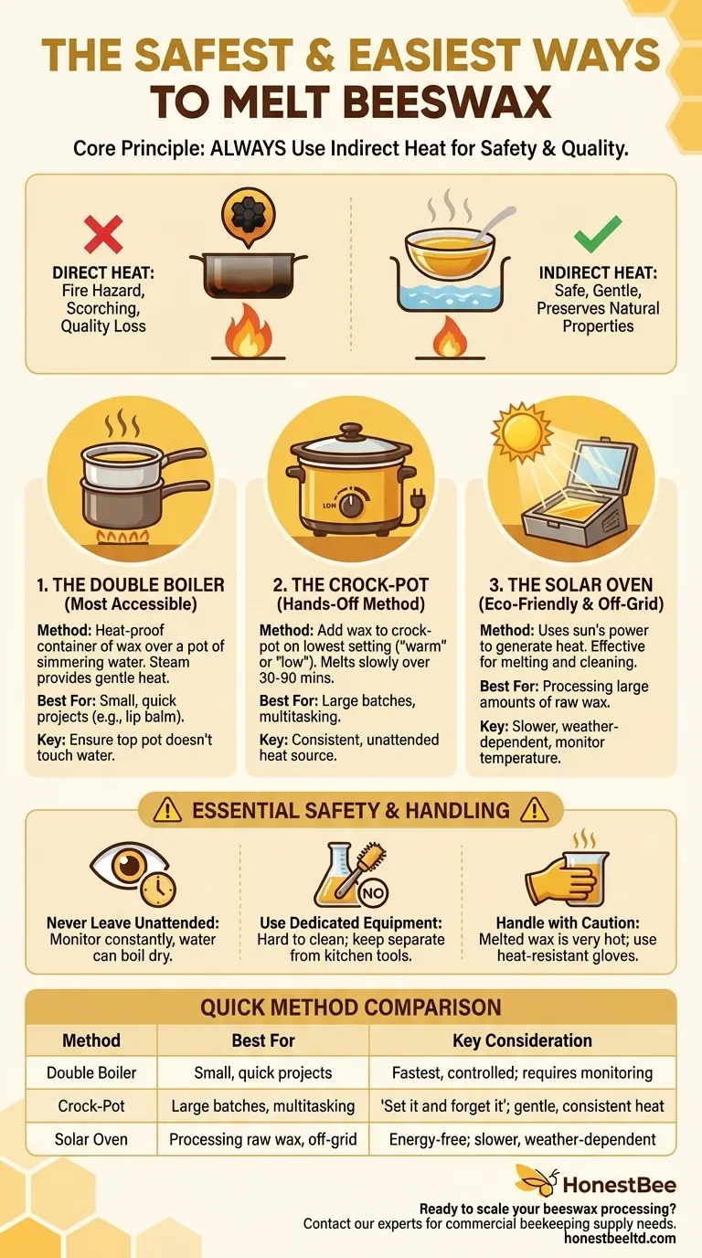 ما هي أسهل طريقة لإذابة شمع العسل؟ إتقان طرق التسخين غير المباشر والآمنة دليل مرئي