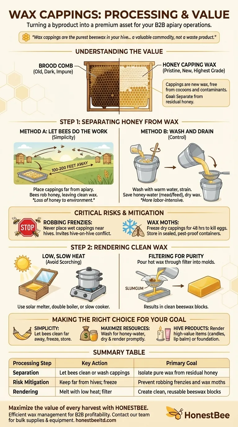 What do I do with wax cappings? Turn Harvest Byproduct into Pure Beeswax Gold Visual Guide