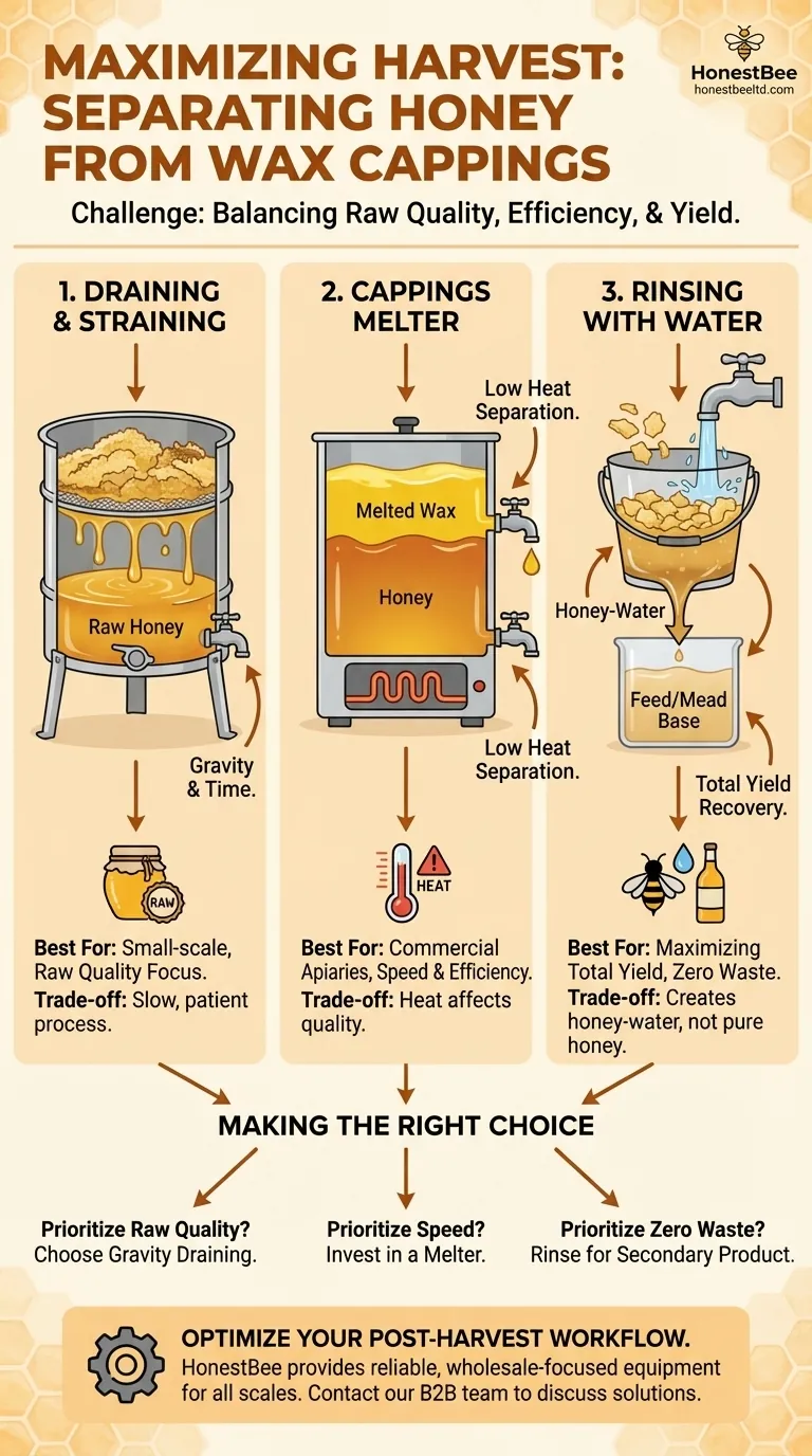 How do you separate honey from wax cappings? Choose the Best Method for Your Harvest Visual Guide