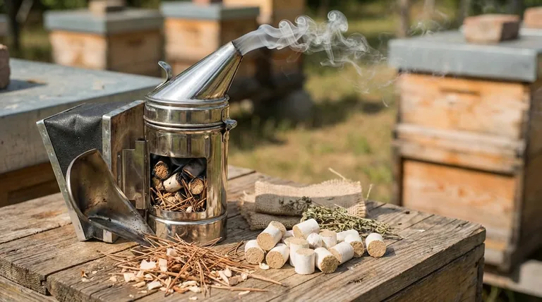 What is burned in a bee smoker? Master the right fuel for calm, productive hive inspections.