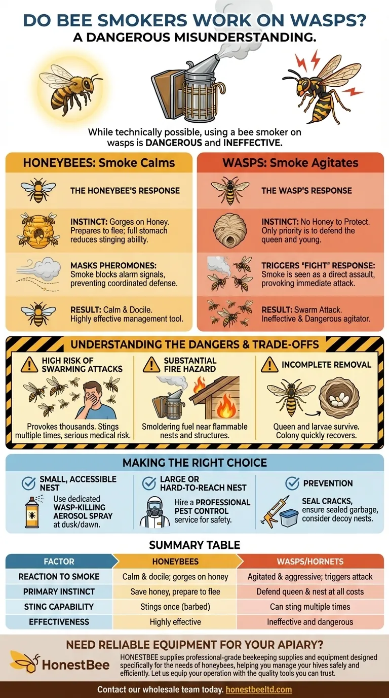 Les enfumoirs à abeilles fonctionnent-ils sur les guêpes ? Pourquoi c'est une idée fausse dangereuse Guide Visuel