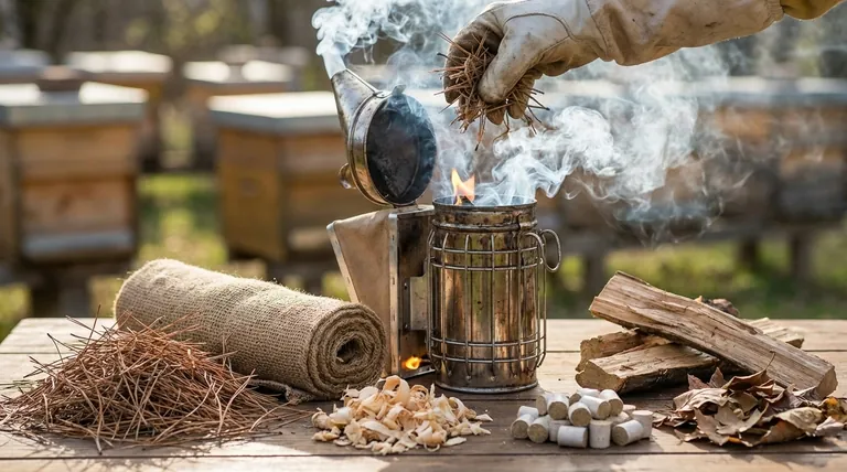 O que colocar num fumigador de colmeia? Um Guia para Combustíveis Naturais e Calmantes