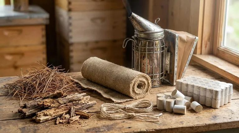 蜜蜂熏烟器里放什么才能产生烟雾？选择最佳燃料以保持蜂群平静